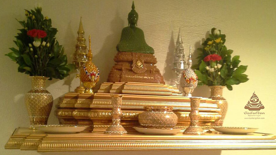 หิ้งพระ บัลลังก์โชค : พุทธบัลลังก์-เทวบัลลังก์ แบบย่อมุม หิ้งพระ