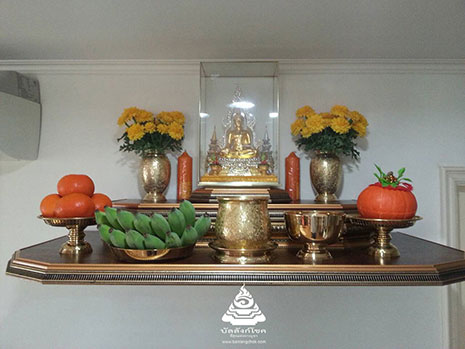 หิ้งพระ บัลลังก์โชค : รัตนบัลลังก์ แบบลดมุม หิ้งพระ